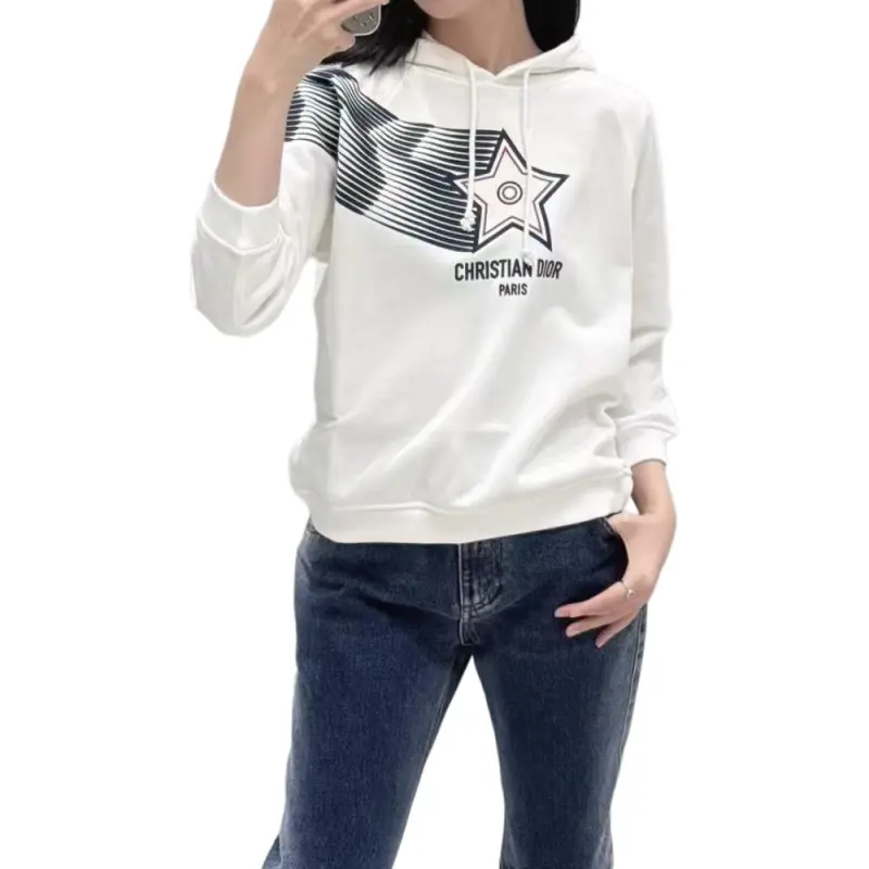 DIOR Vibe Collection Sweatshirt Women's White-1