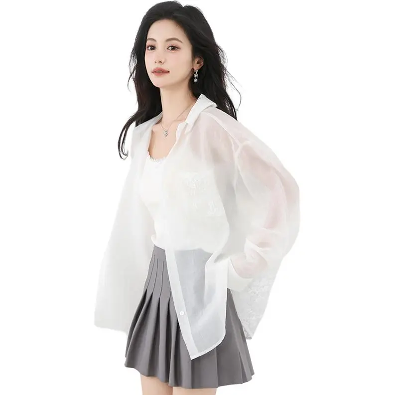 La Chapelle Shirts Women's White-3