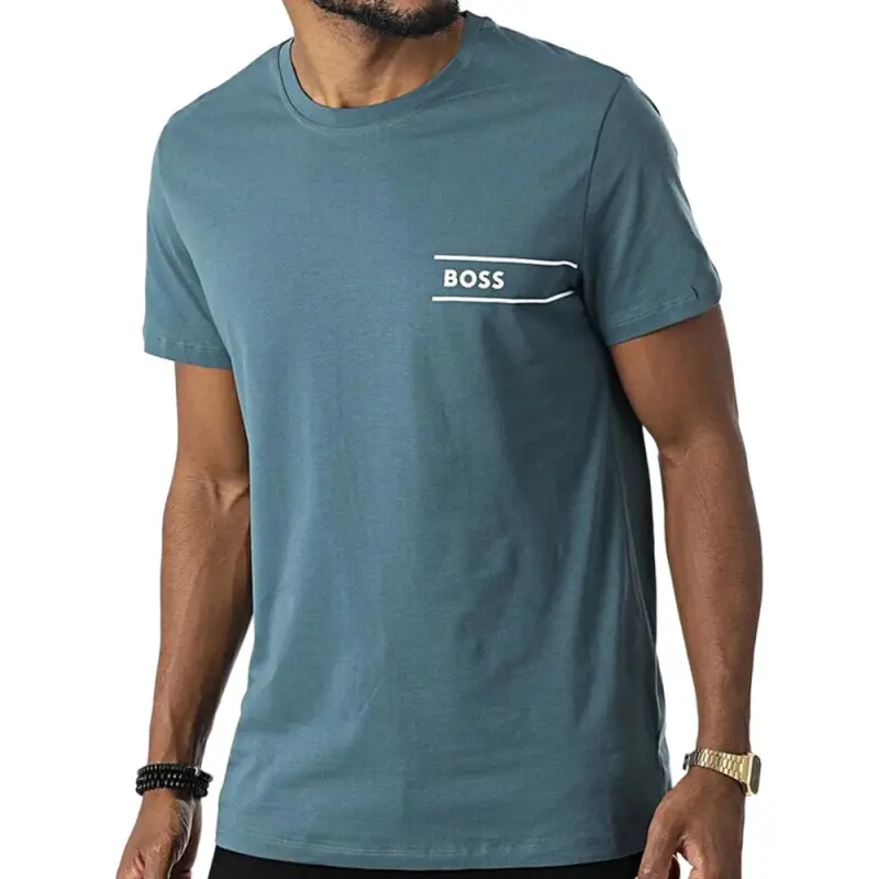 HUGO BOSS T Shirt Men's Blue Green-1