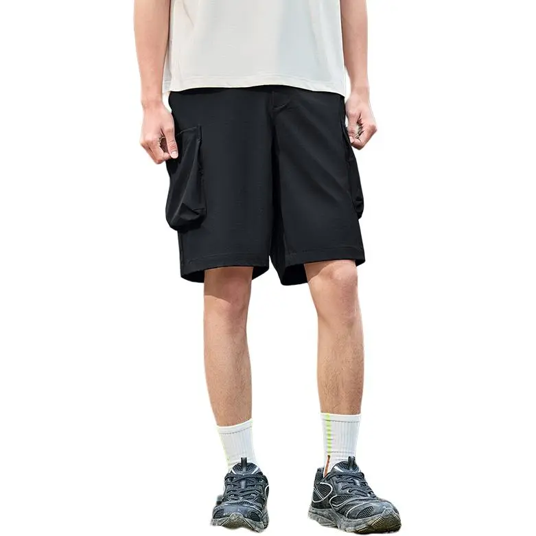 XTEP Casual Shorts Men's Jet Black-1
