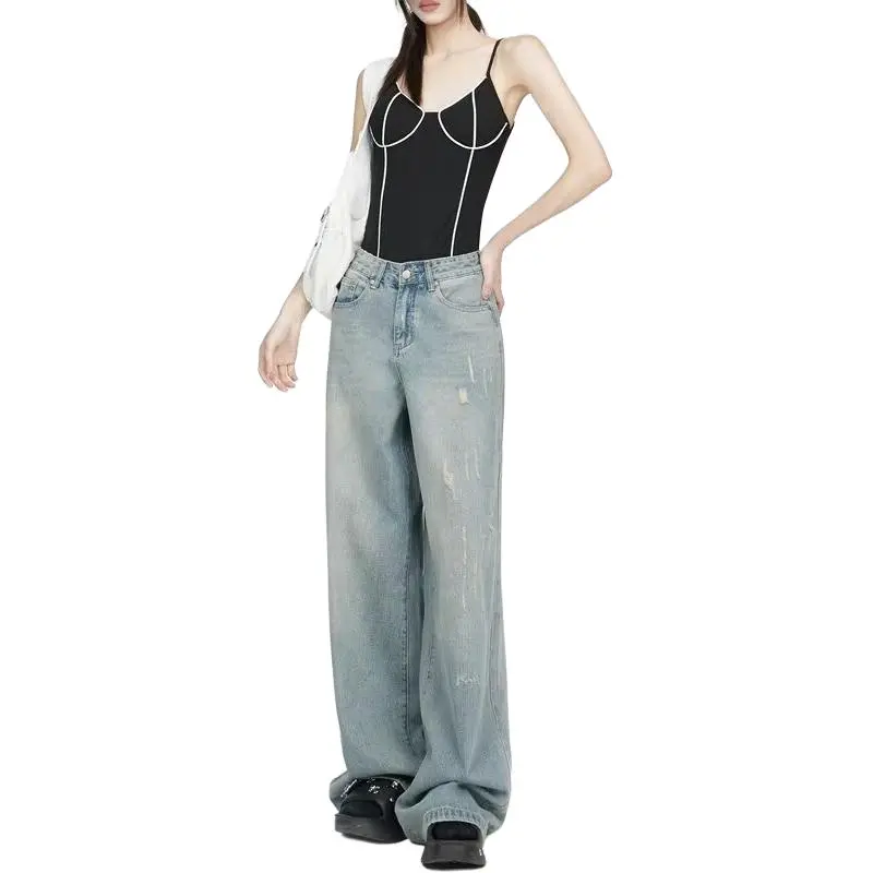 Ordifen Jeans Women's Light Blue-4