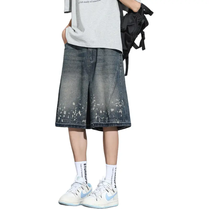 7 SEVFUN Denim Shorts Unisex Vintage Blue-2