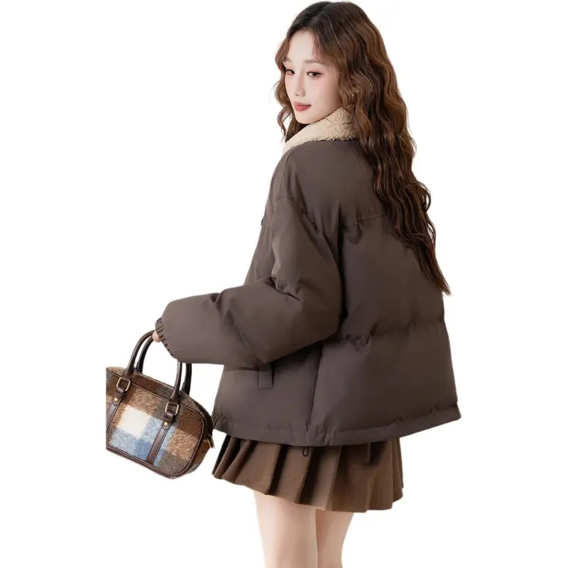 Tonlion Puffer Jacket Women's Coffee-1