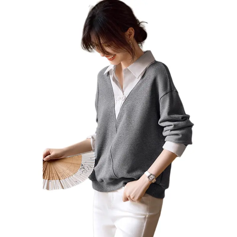 XWI Sweatshirt Women's Dark Heather Gray-4