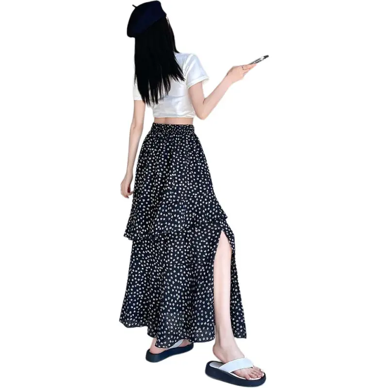Mu Xiao Xin Casual Long Skirt Women's-1