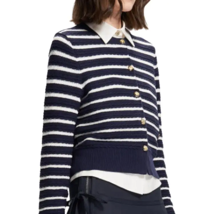 KARL LAGERFELD SS25 Knitwear Women's Black White-3