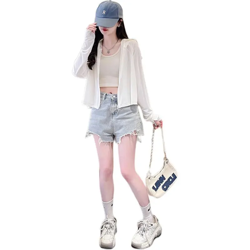 Flowers In Water Cropped Coat Women's-1