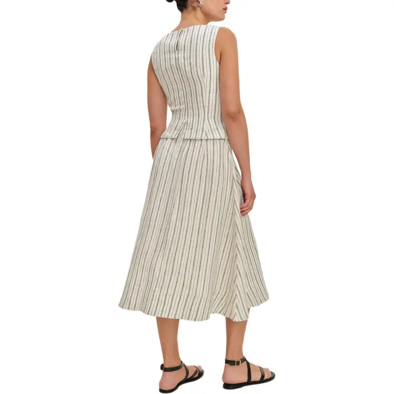 REFORMATION Moya Linen Two Piece Skirt Set Women's-1