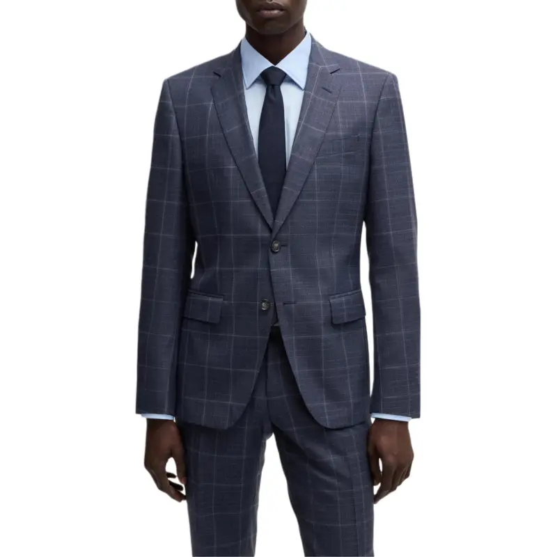 HUGO BOSS Plaid check Single breasted Suit-3