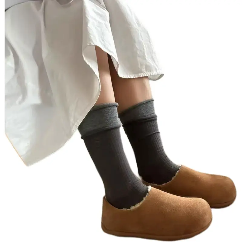 Qiao Anju Home Slippers Chestnut Antelope Brown-2