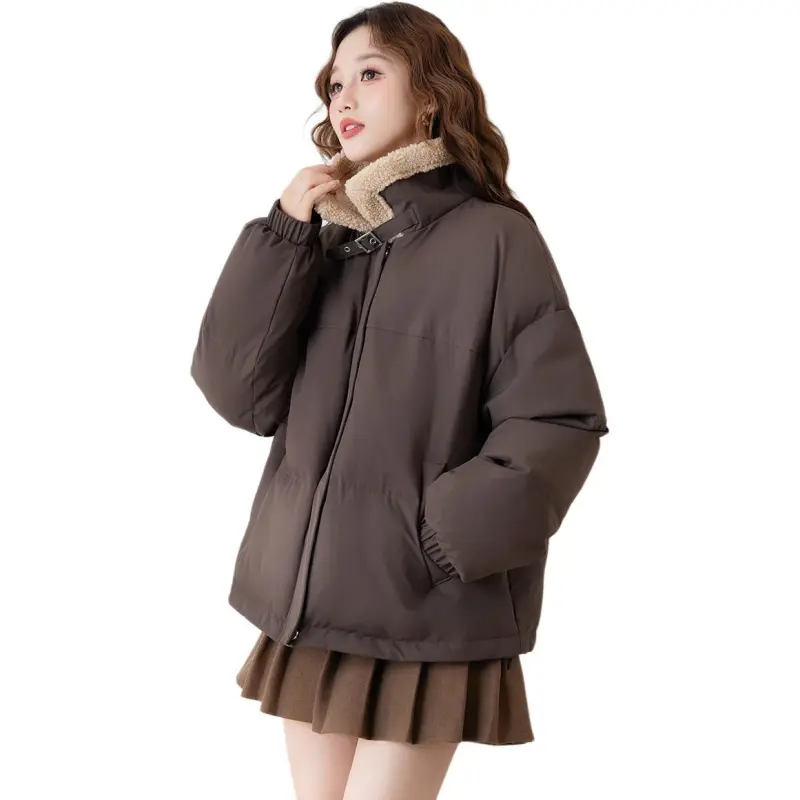 Tonlion Puffer Jacket Women's Coffee-2