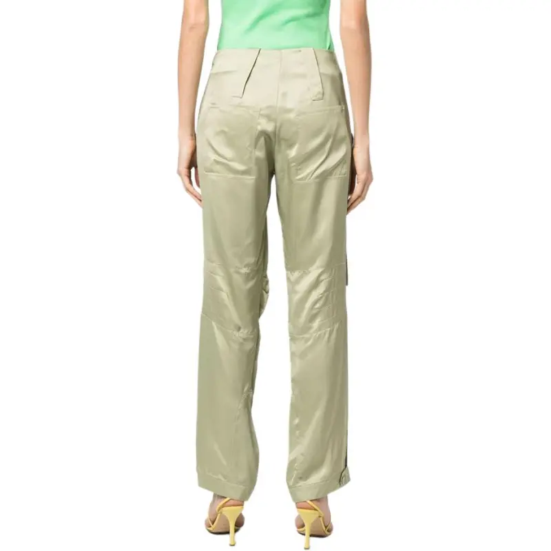 FENDI Low Rise Satin Pants-3