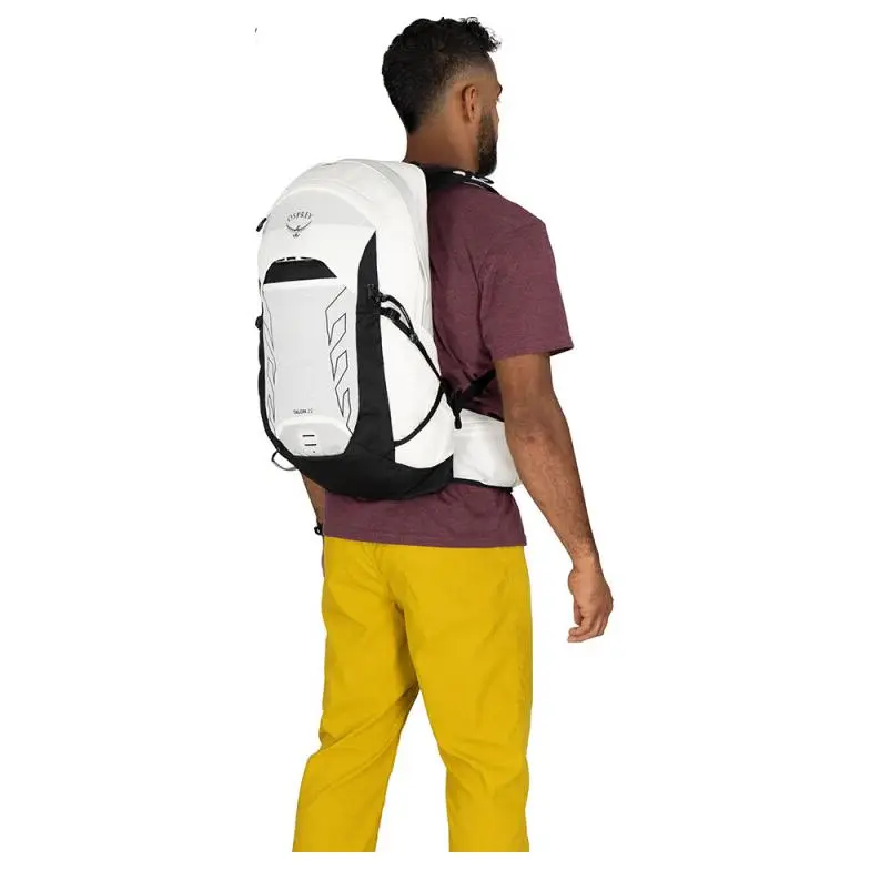 OSPREY Nylon Travel Hiking Cycling Mountaineering Bag Backpack Regular Men's Black White-4