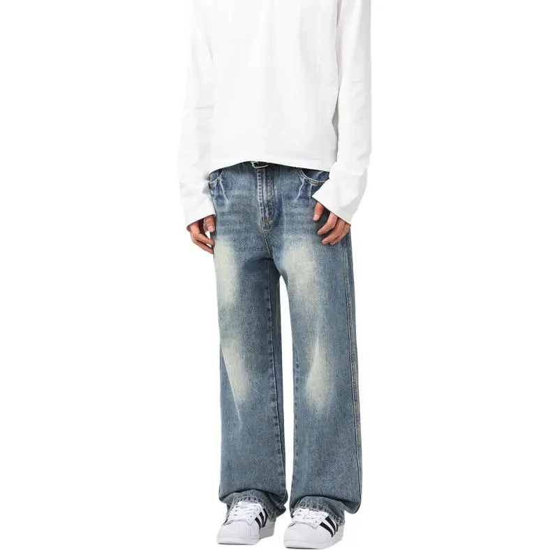SONGS ALONG Jeans Unisex Blue-4