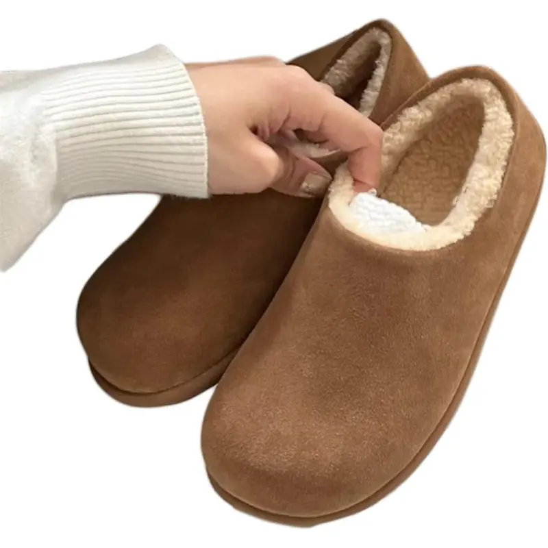 Qiao Anju Home Slippers Chestnut Antelope Brown-3