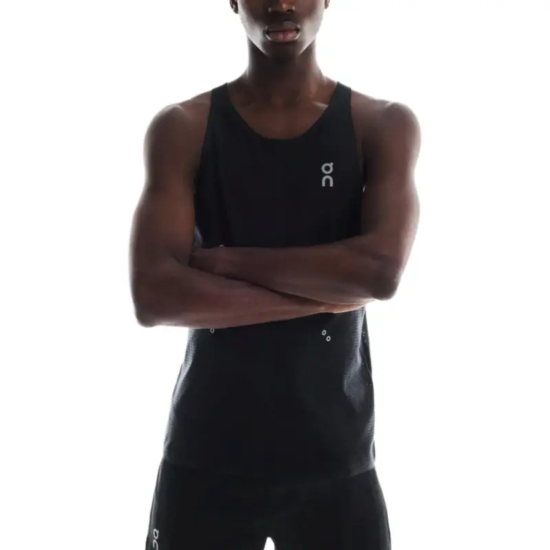 On Pace Tank Tops Men Black-2