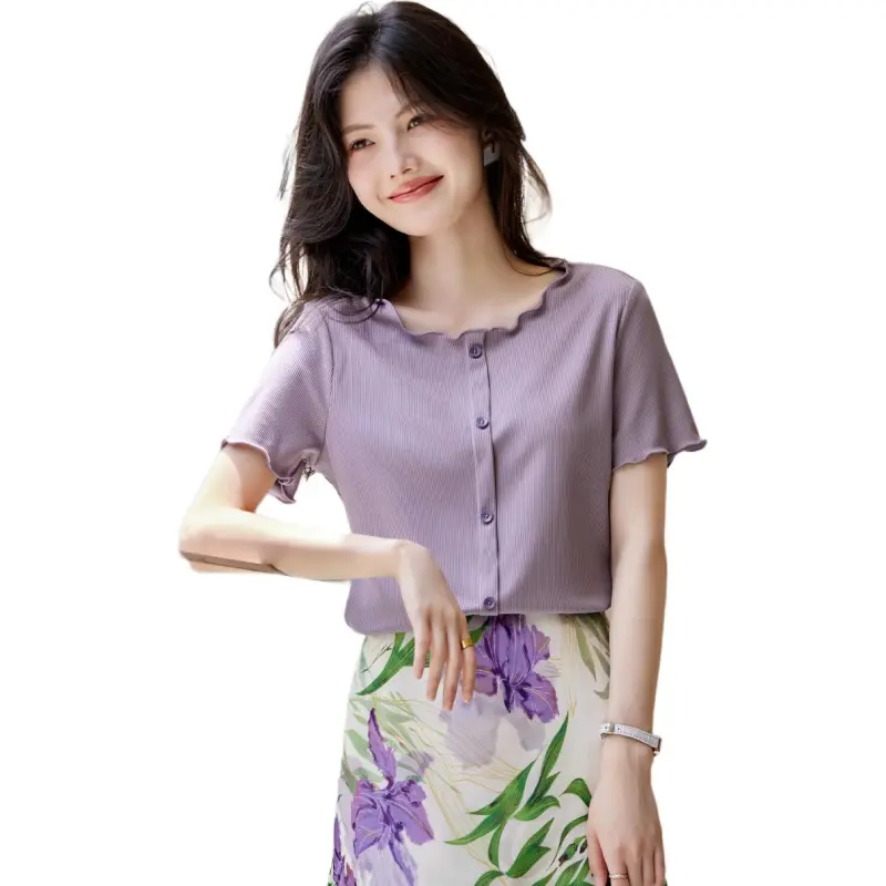 XWI T Shirt Women's Lavender Purple-3