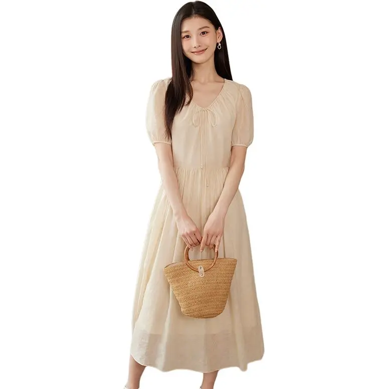 Yi Mengyuan Short Sleeved Dress Women's-1