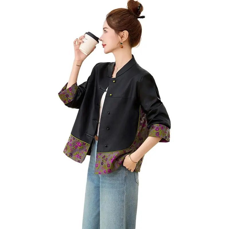Fele.d Cropped Coat Women's Black-2