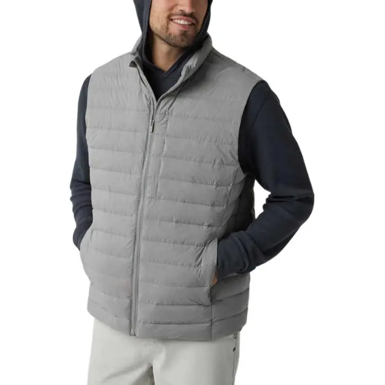 Vuori Vest Men's Light Gray/Shiitake-2
