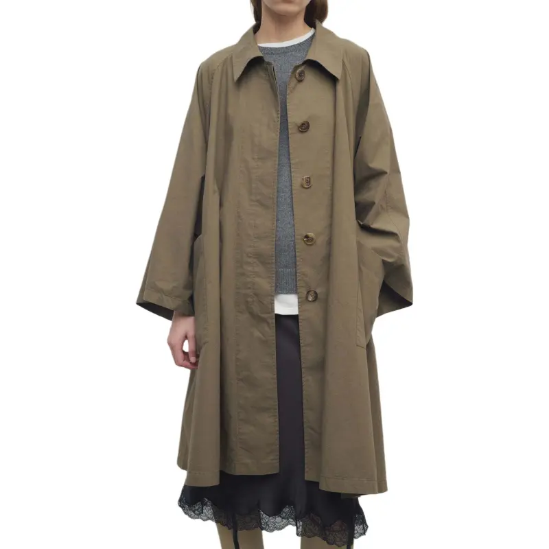 THE ROW Leins Coat 'Khaki'-3