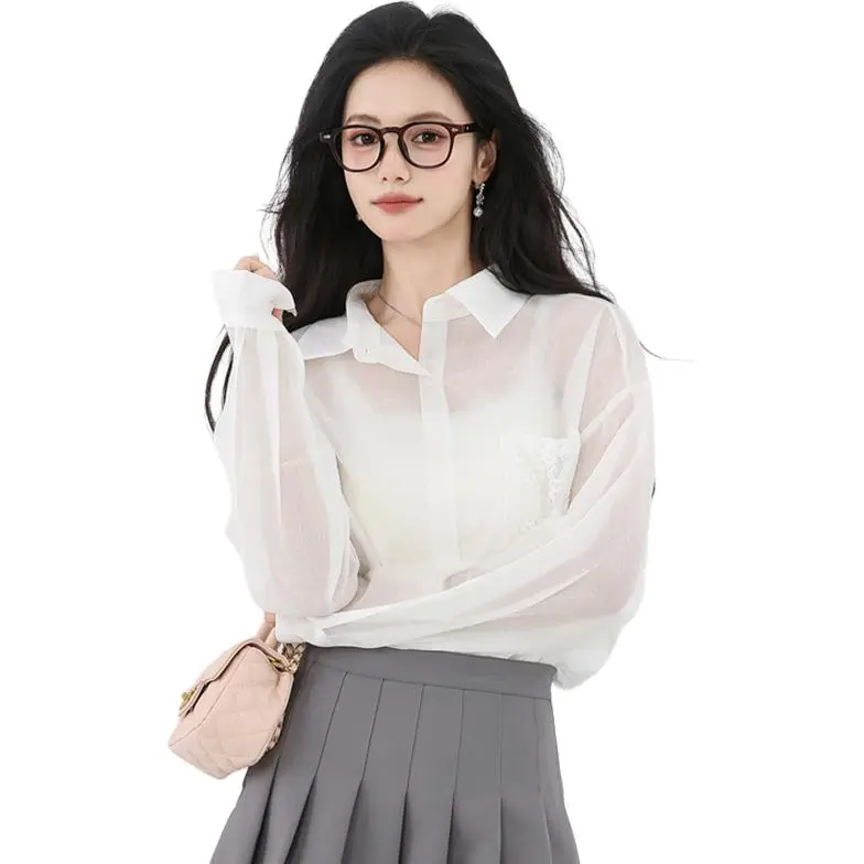 La Chapelle Shirts Women's White-2