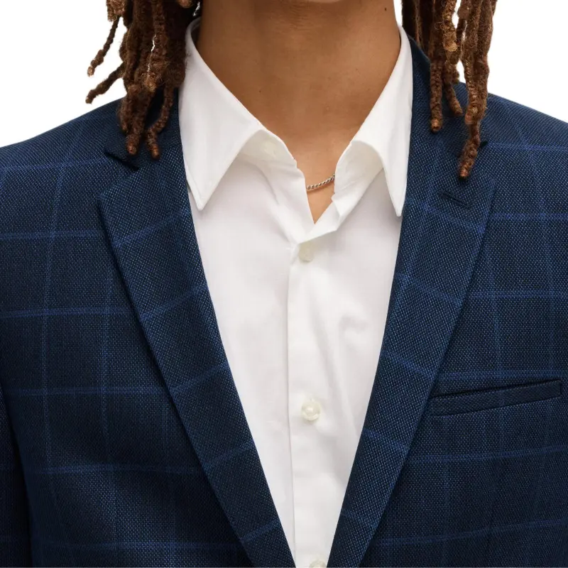 HUGO BOSS Business Suit Coat Men's Blue-5