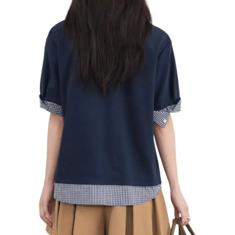GOSO T Shirts Women's Navy Blue-1
