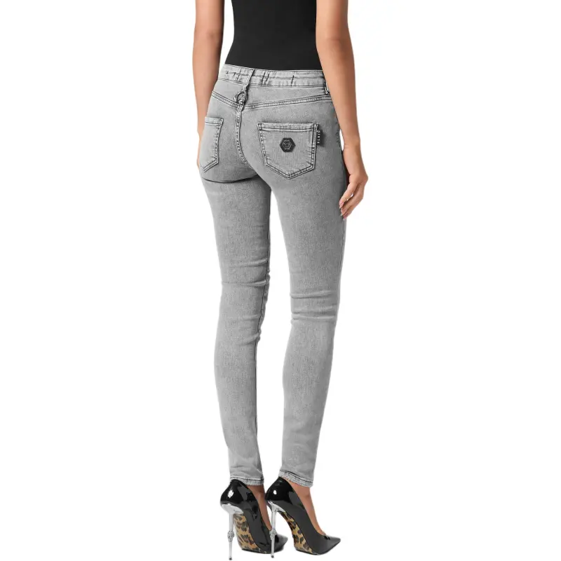 PHILIPP PLEIN Logo patch Jeggings-2