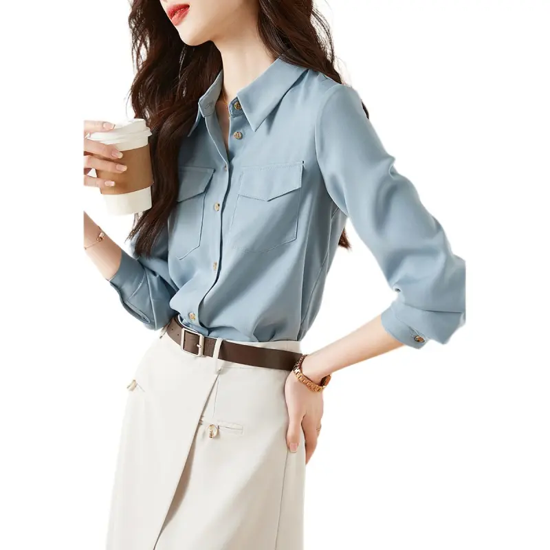 Mo Han Yi Mei Skirt Set Women's Blue Top White Bottom-6