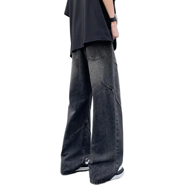ROSECREED Jeans Unisex Black Gray-1