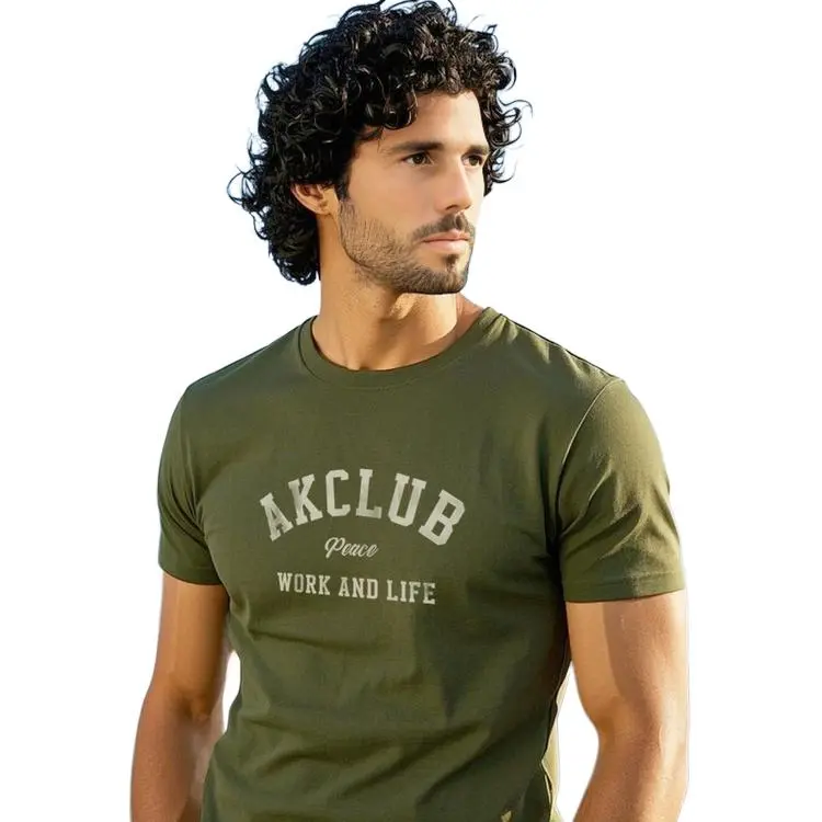 AKCLUB Vintage Collection T Shirt Men's Army Green-2
