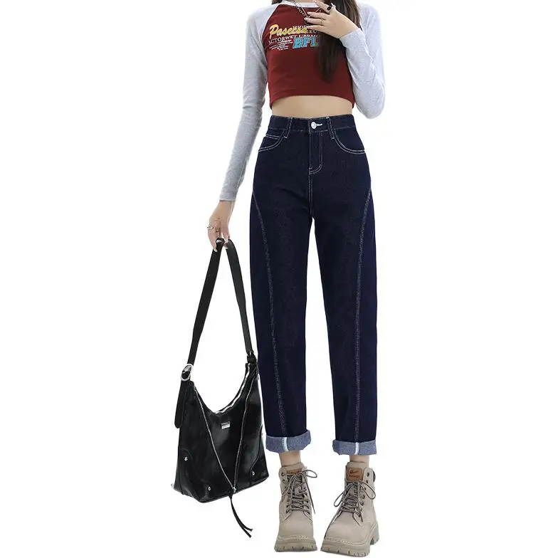 Kazakhstan Jeans Women's Dark Blue-2