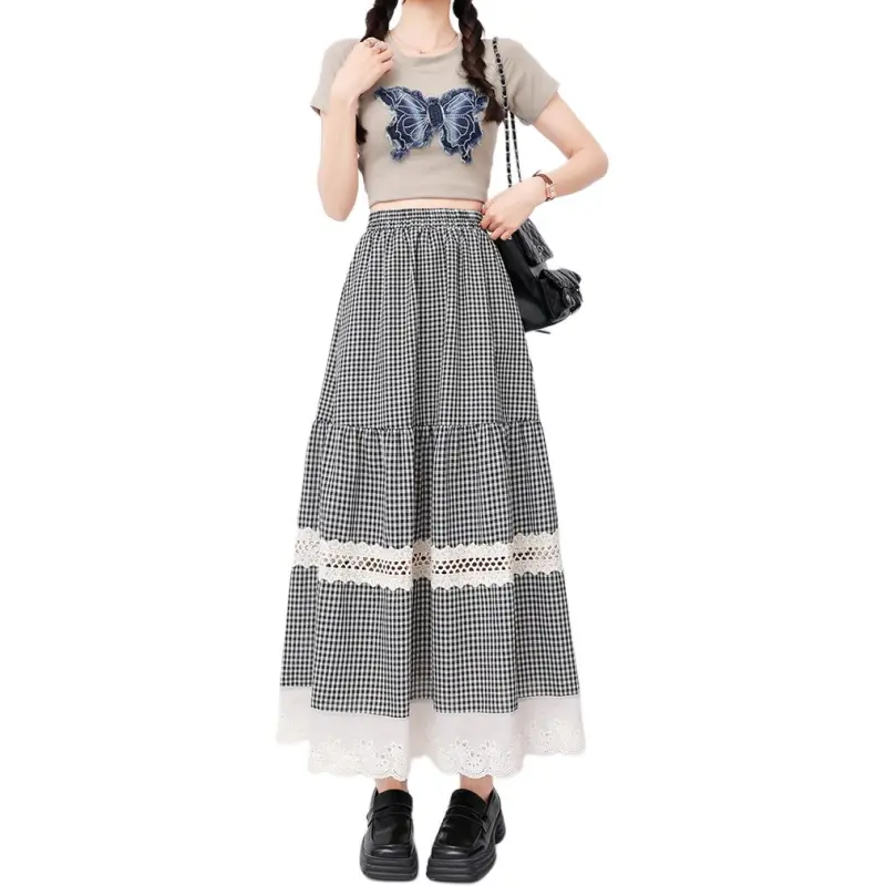 Mu Xiao Xin Casual Long Skirts Women's-3