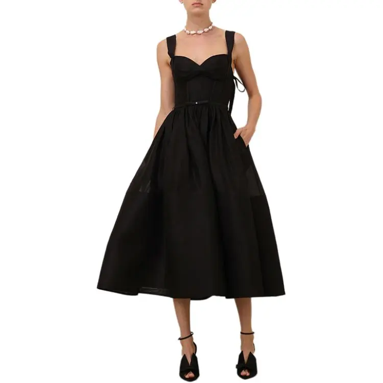 Zimmermann SS25 Slip Dresses Women's Black-1