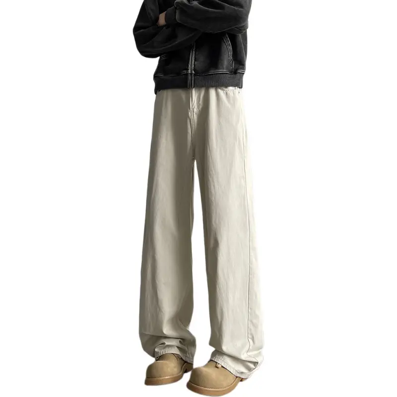 NEVER RULE Casual Pants Unisex Coffee-9