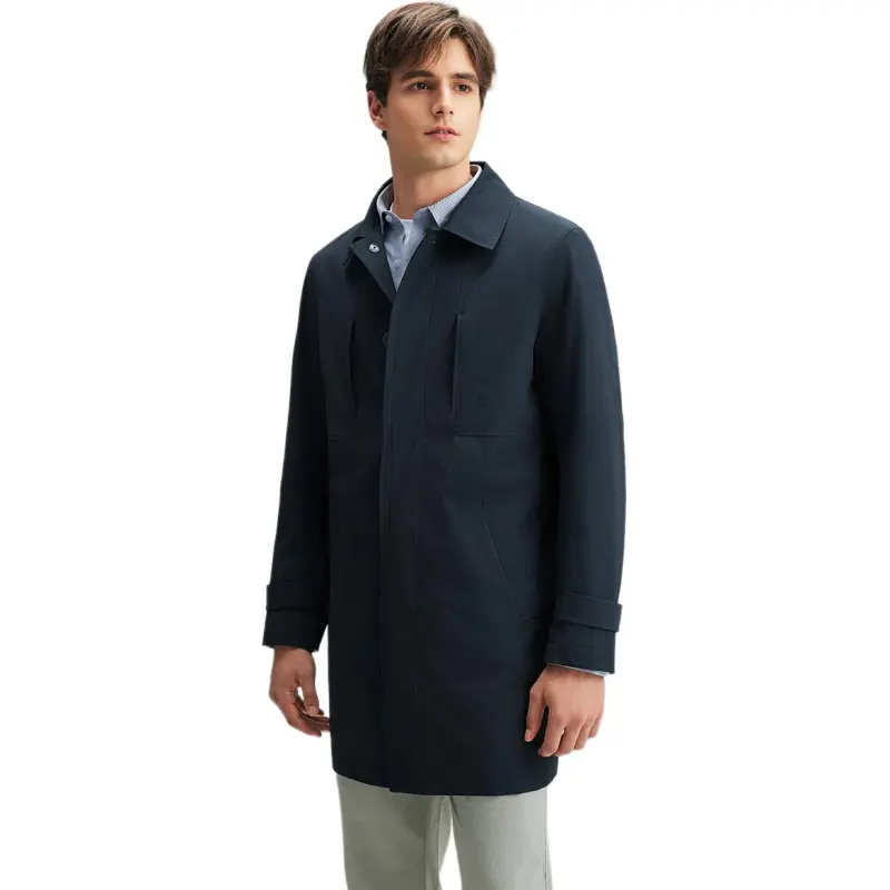 Hush Puppies Trench Coats Men-6