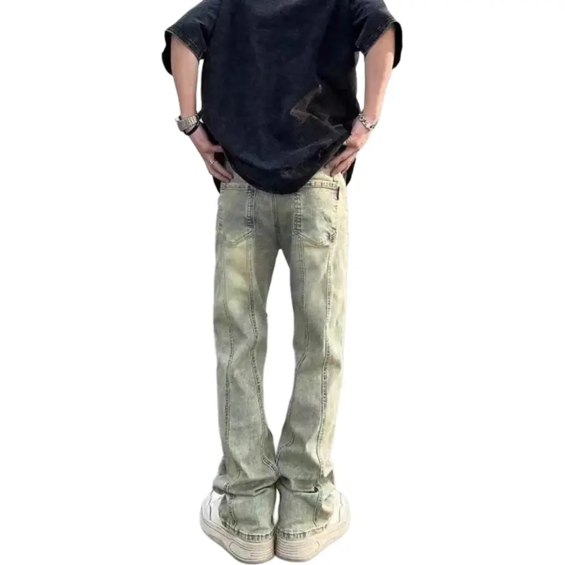 WELTER EXPERIMENT Jeans Men's Yellow Mud-2