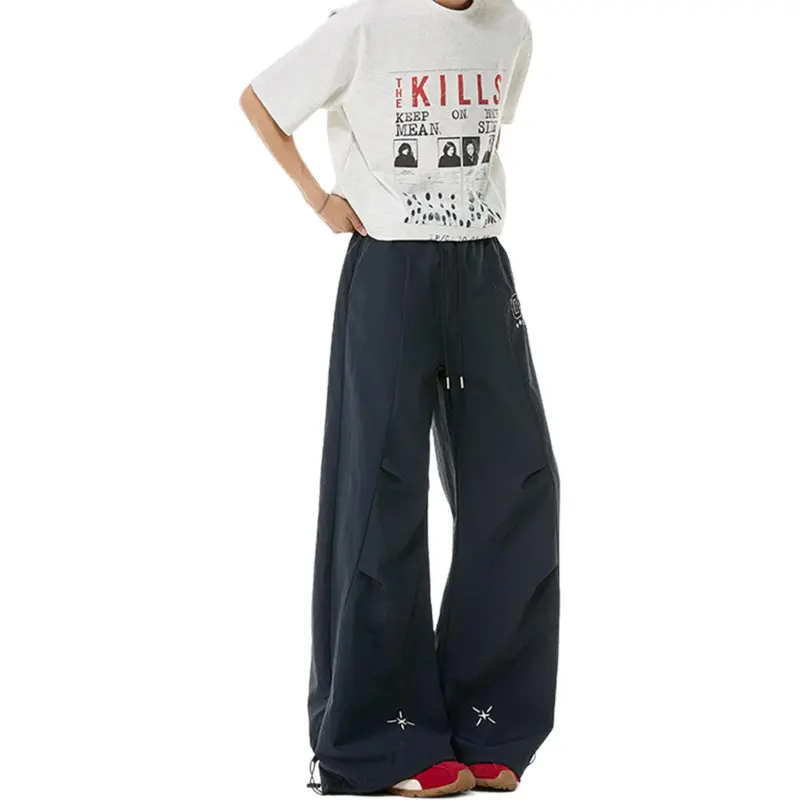 JASONWOOD Casual Pants Unisex Navy Blue-2