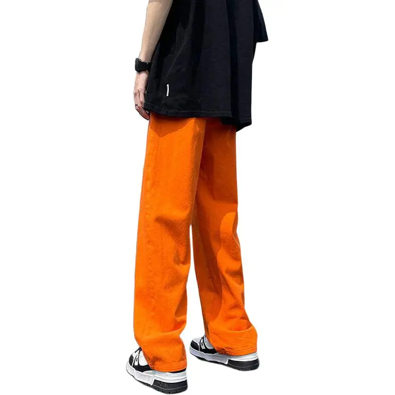 ACUOD BY CHANU Casual Pants Unisex Orange Red-2