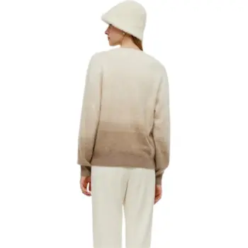 GOELIA Cashmere Sweater Women's Gradient Jacquard