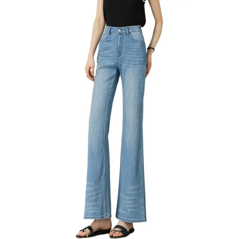 Weixi Jeans Women's Water Wave Blue-5