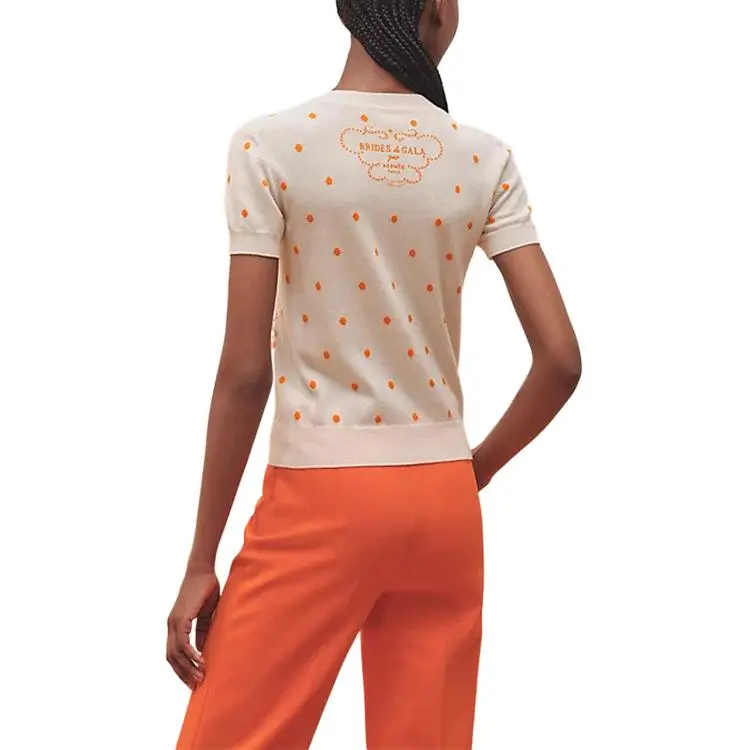 HERMES Cashmere Sweaters Women's Beige-1
