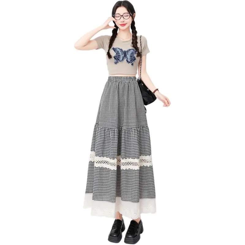 Mu Xiao Xin Casual Long Skirts Women's-2