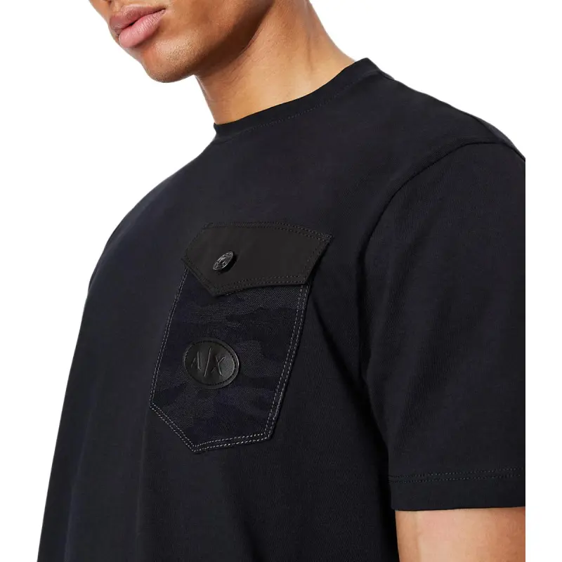 ARMANI EXCHANGEAE SS22 T Shirt Men's Navy Blue-5
