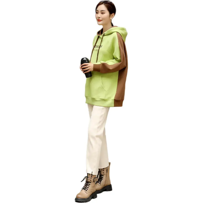 E.BECKY Sweatshirt Women's Moss Green-6