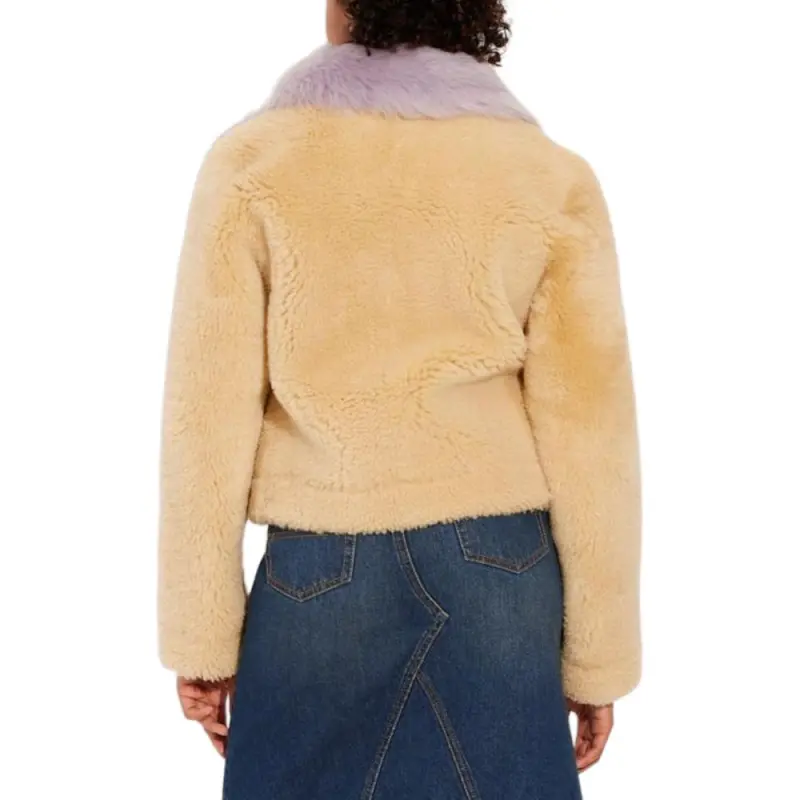 COACH FW22 Leather Jacket Women's Yellow-2