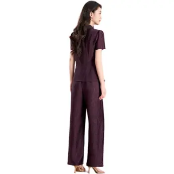 Mylan Casual Suits Women's Burgundy