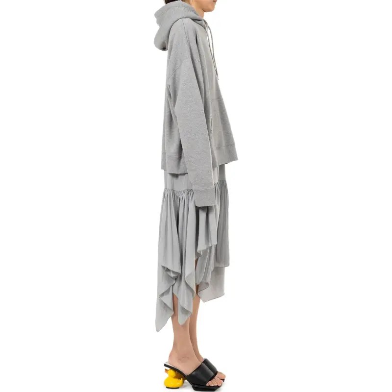 Maison Mihara Yasuhiro SS25 Long Sleeved Dress Women's Gray-4