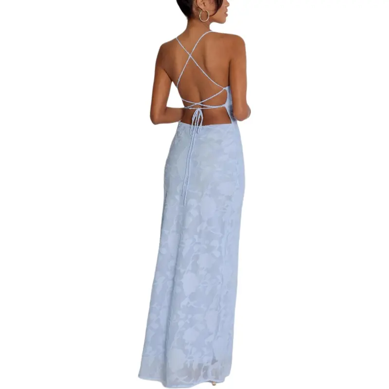 PRINCESS POLLY CELENA MAXI DRESS Slip Dress Women's BLUE/Blue-1